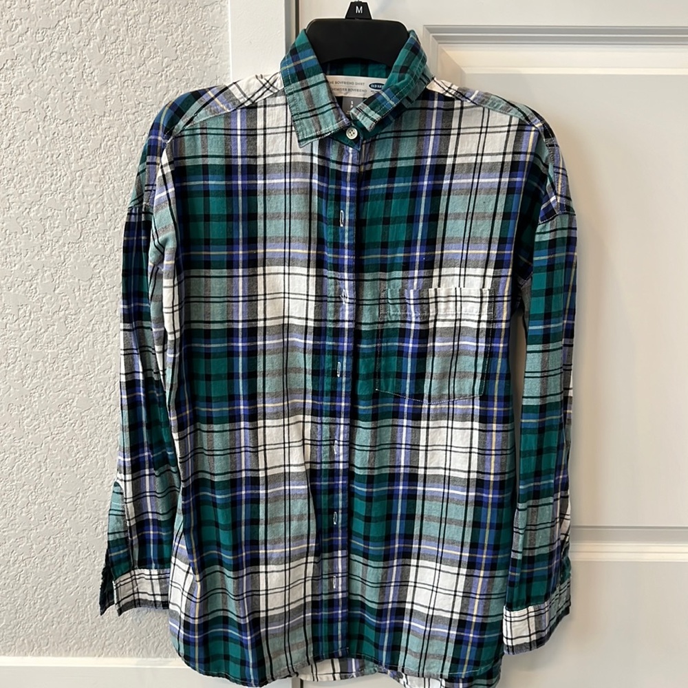 Old Navy Flannel Boyfriend Shrit
